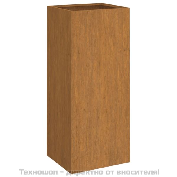 Кашпа, 32x29x75 см, кортенова стомана