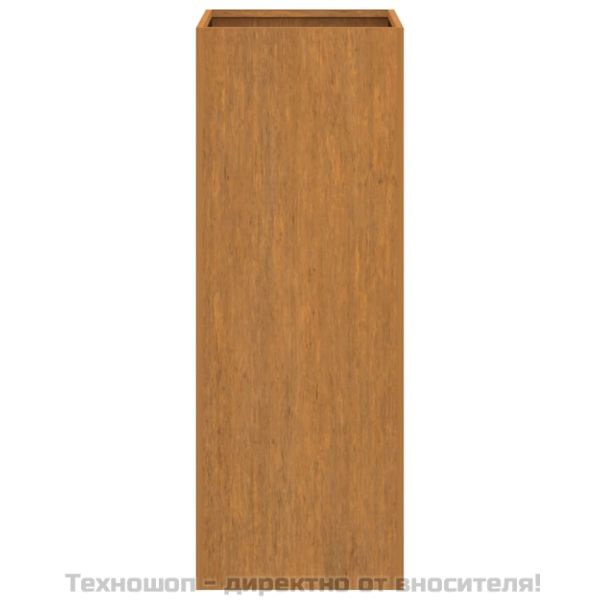 Кашпа, 32x29x75 см, кортенова стомана