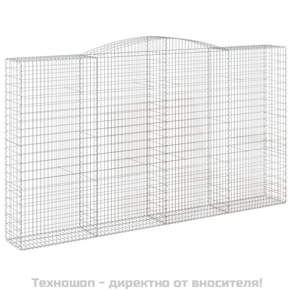 Дъговидна габионна кошница 400x50x220/240 см поцинковано желязо