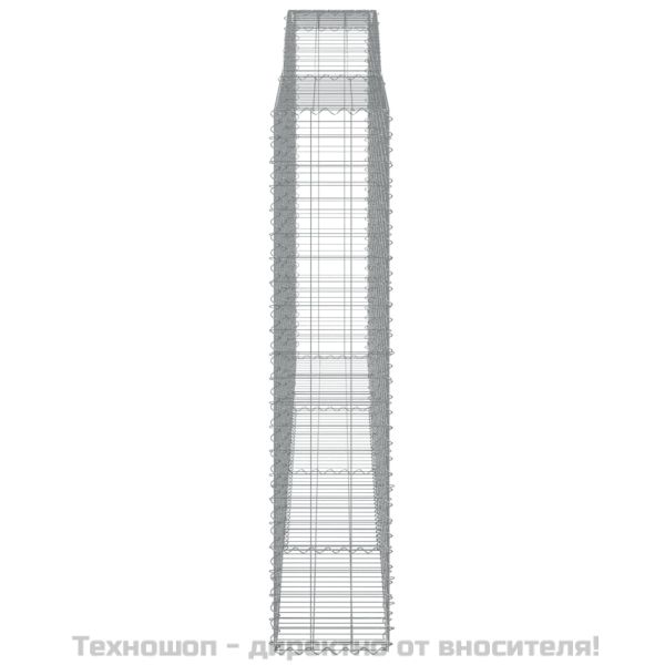 Дъговидна габионна кошница 400x50x220/240 см поцинковано желязо