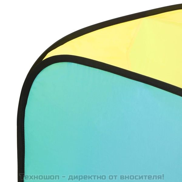 Детска палатка за игра с 250 многоцветни топки 190x264x90 см