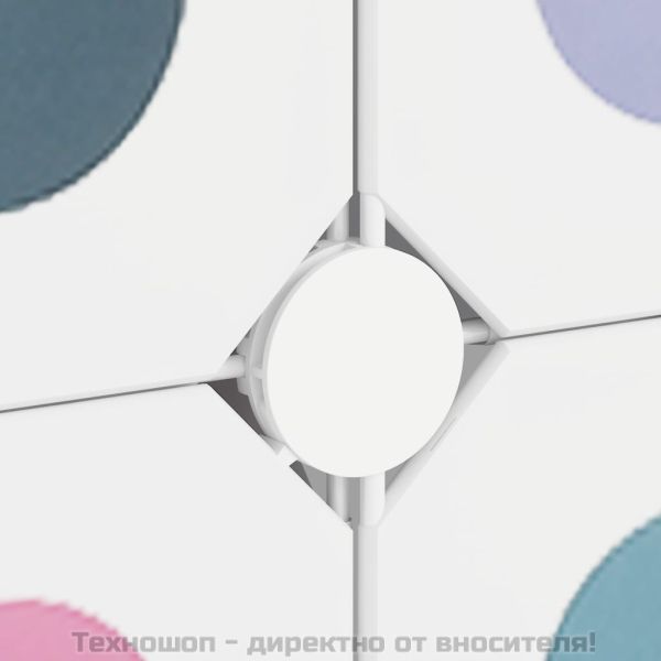 Детски шкаф за съхранение тип куб с 10 кубчета, бял, PP