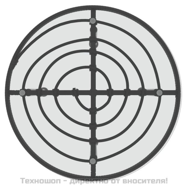 Градински трапезен комплект, 3 части, черен, полиратан