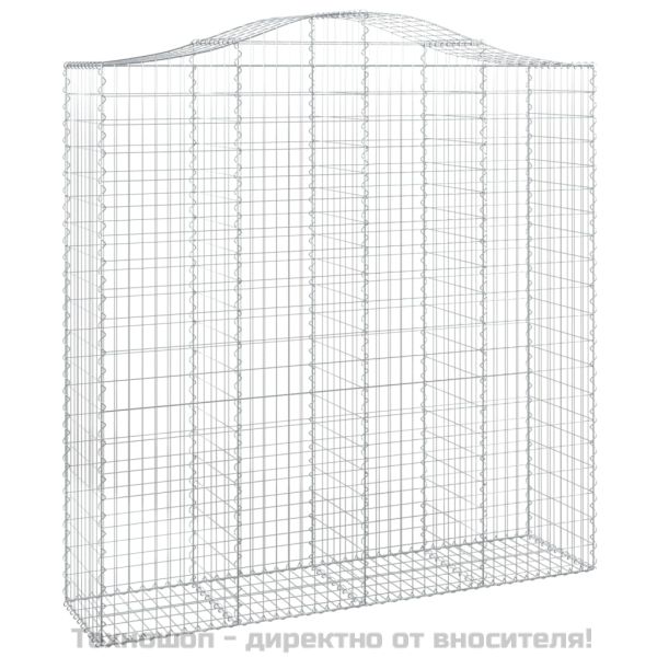 Габионни кошници арка 2 бр 200x50x200/220 см поцинковано желязо