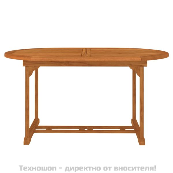 Градинска маса, 200x100x75 см, евкалиптово дърво масив