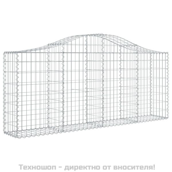 Габионни кошници арка 3 бр 200x30x80/100 см поцинковано желязо