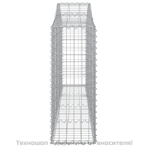 Габионни кошници арка 3 бр 200x30x80/100 см поцинковано желязо