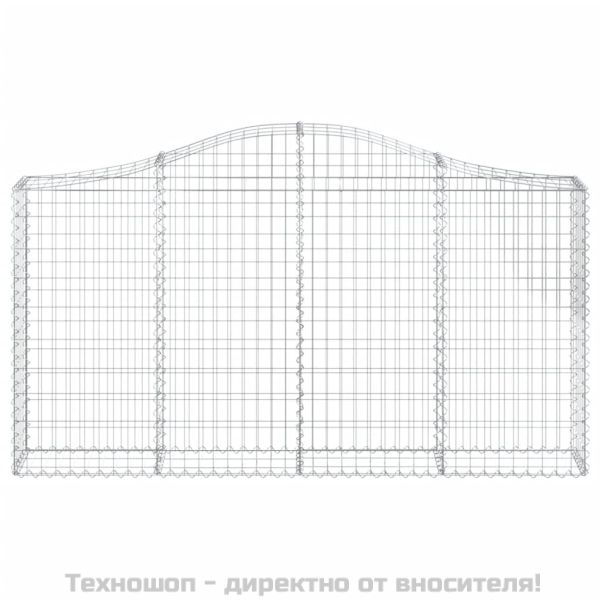 Габионни кошници арка 6 бр 200x30x100/120 см поцинковано желязо