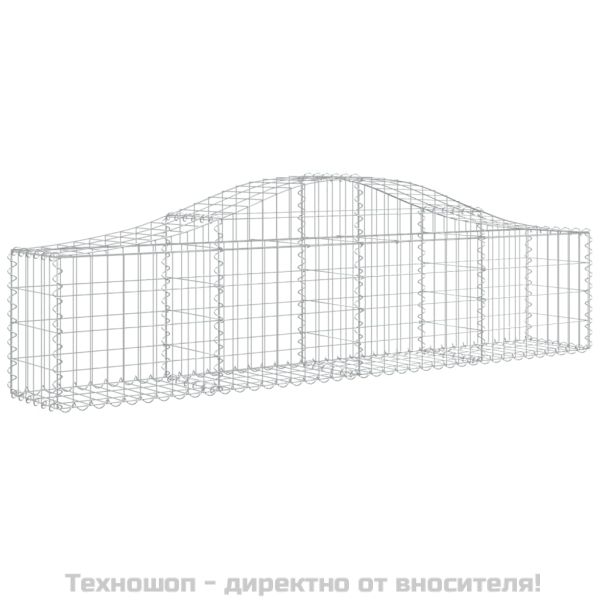 Габионни кошници арка 3 бр 200x30x40/60 см поцинковано желязо