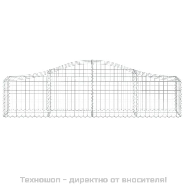 Габионни кошници арка 3 бр 200x30x40/60 см поцинковано желязо