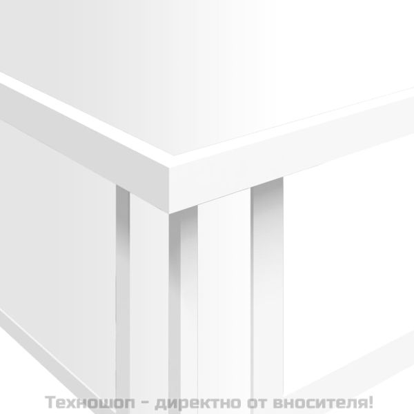 Огледална маса за кафе, 106x45x45 см, инженерно дърво и стъкло