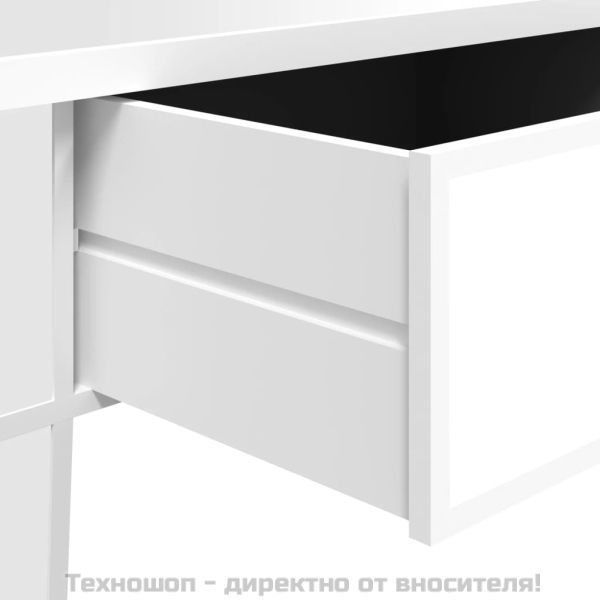 Огледална маса за кафе, 106x45x45 см, инженерно дърво и стъкло