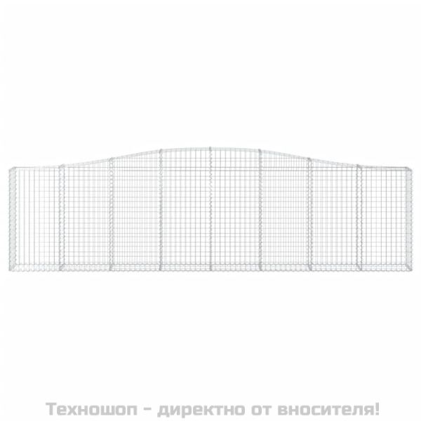 Габионни кошници арка 3 бр 400x30x100/120 см поцинковано желязо