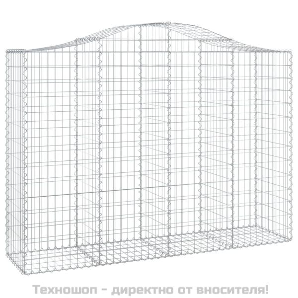 Габионни кошници арка 2 бр 200x50x140/160 см поцинковано желязо