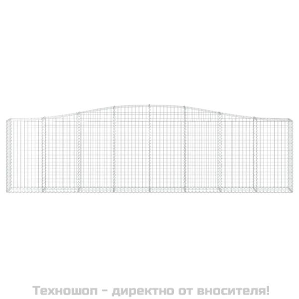 Габионни кошници арка 6 бр 400x30x100/120 см поцинковано желязо