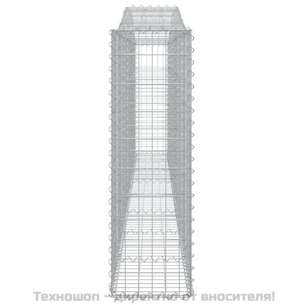 Габионни кошници арка 4 бр 400x30x100/120 см поцинковано желязо