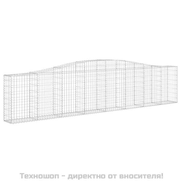 Габионни кошници арка 15 бр 400x30x80/100 см поцинковано желязо