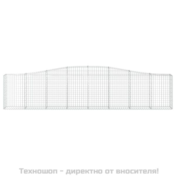Габионни кошници арка 15 бр 400x30x80/100 см поцинковано желязо