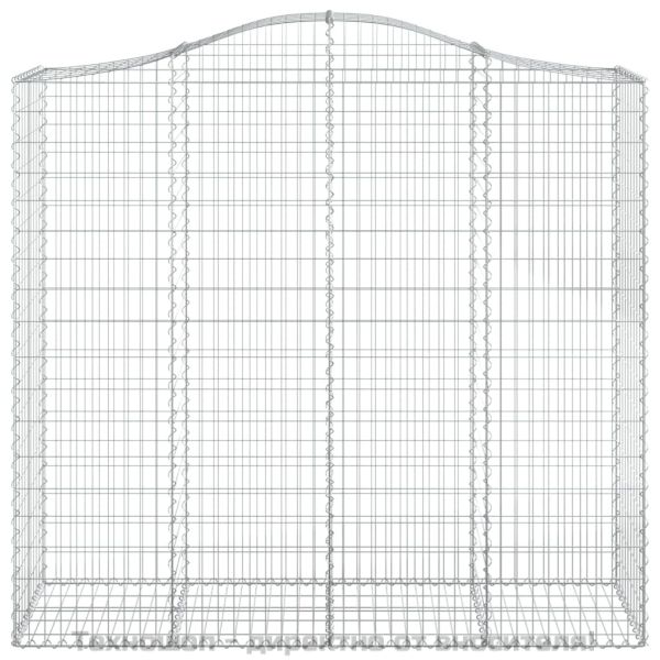 Габионни кошници арка 2 бр 200x50x180/200 см поцинковано желязо