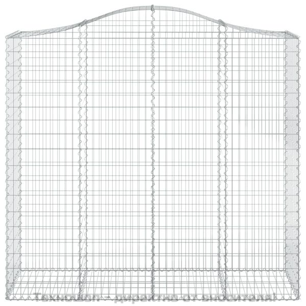 Габионни кошници арка 3 бр 200x50x180/200 см поцинковано желязо