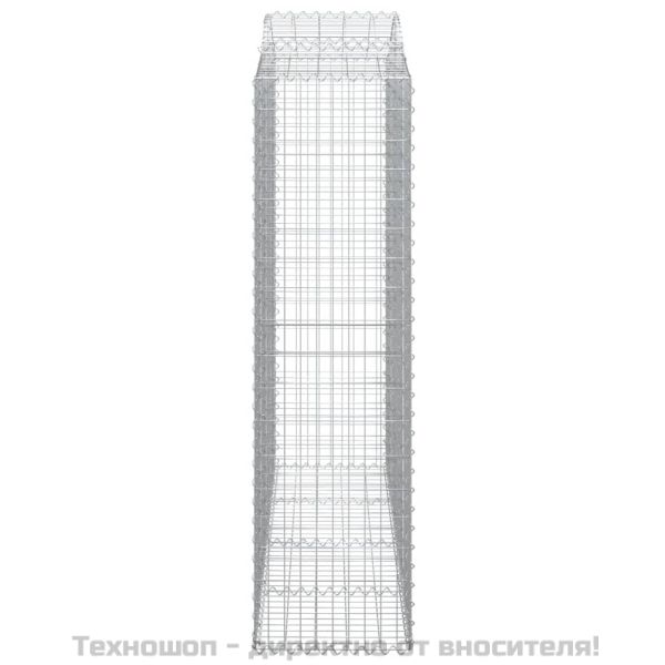 Габионни кошници арка 3 бр 200x50x180/200 см поцинковано желязо