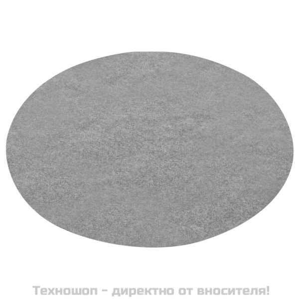 Изкуствена трева с шипове, диаметър 130 см, сива, кръгла