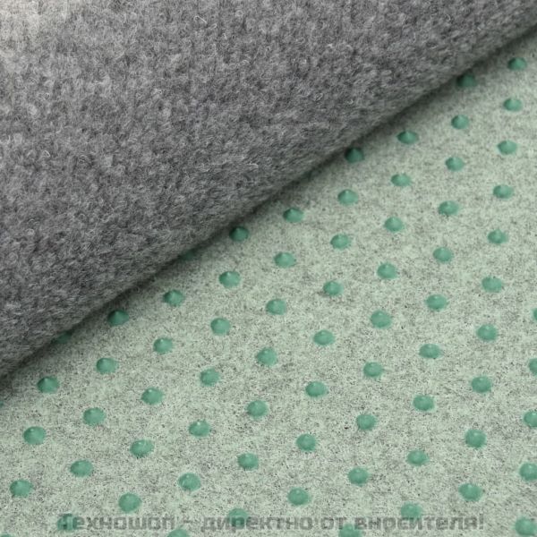 Изкуствена трева с шипове, диаметър 130 см, сива, кръгла