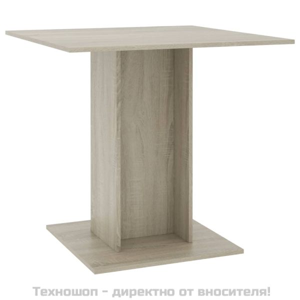 Трапезна маса, дъб сонома, 80x80x75 см, ПДЧ