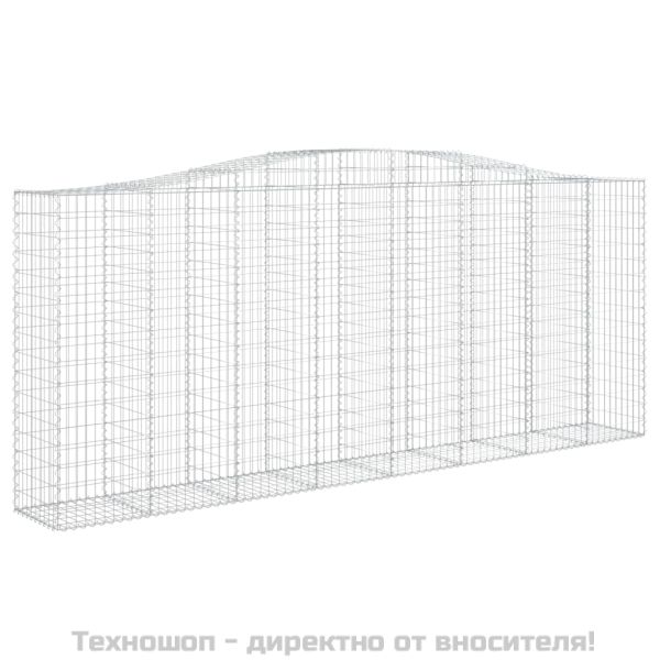 Габионни кошници арка 3 бр 400x50x160/180 см поцинковано желязо