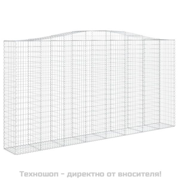 Габионни кошници арка 2 бр 400x50x200/220 см поцинковано желязо
