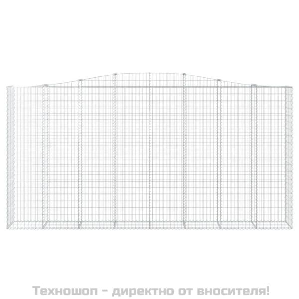 Габионни кошници арка 2 бр 400x50x200/220 см поцинковано желязо