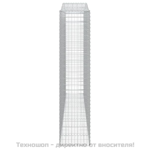 Габионни кошници арка 2 бр 400x50x220/240 см поцинковано желязо