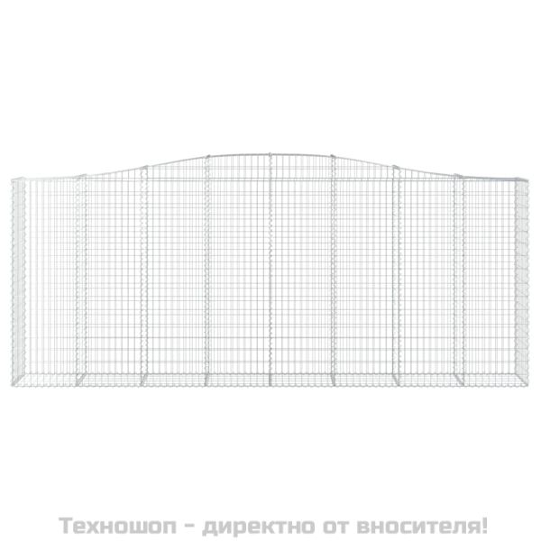 Габионни кошници арка 2 бр 400x50x160/180 см поцинковано желязо