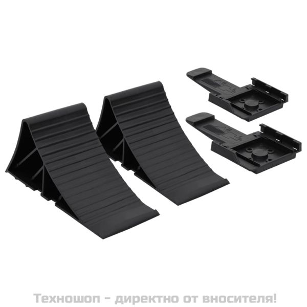 Клинове за гуми, 2 бр, 25x10x11,5 см, пластмаса