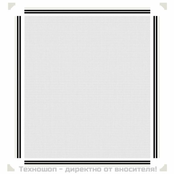 Магнитна мрежа против насекоми за прозорци, бяла, 120x140 см
