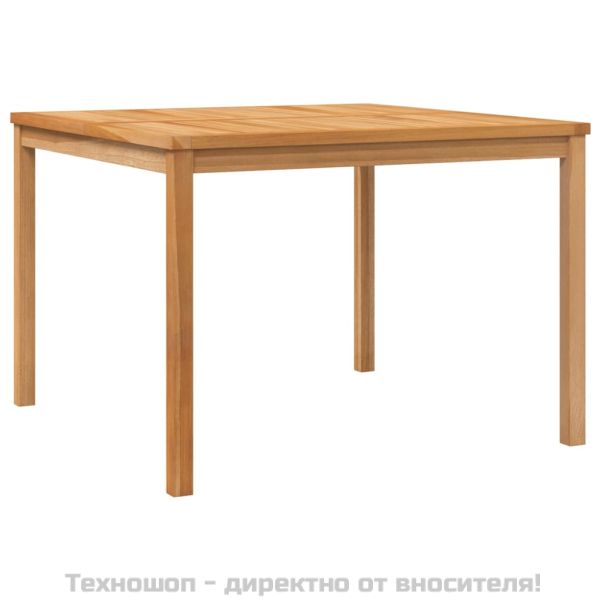 Градински трапезен комплект, 3 части, тиково дърво масив