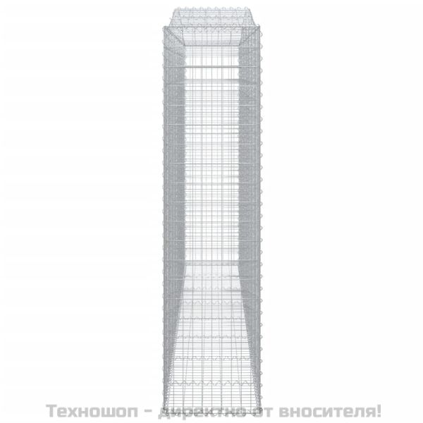 Габионни кошници арка 3 бр 400x50x200/220 см поцинковано желязо
