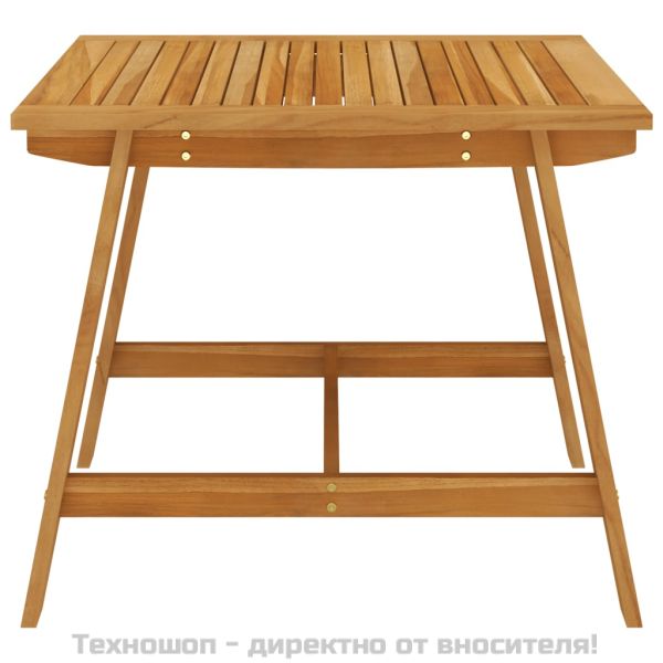 Градински трапезен комплект, 3 части, черен