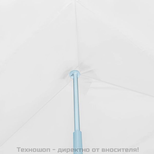 Сгъваема шатра с 8 странични стени, 3x9 м, бяла