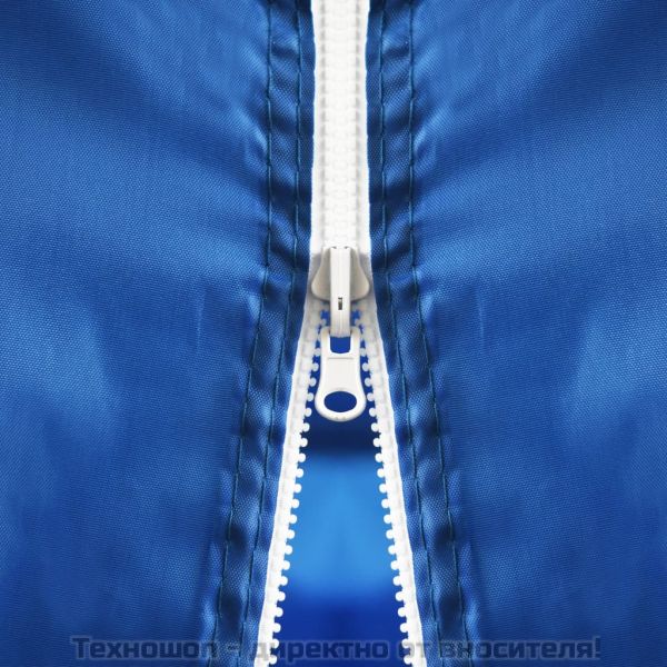 Сгъваема шатра с 5 странични стени, 3x9 м, синя