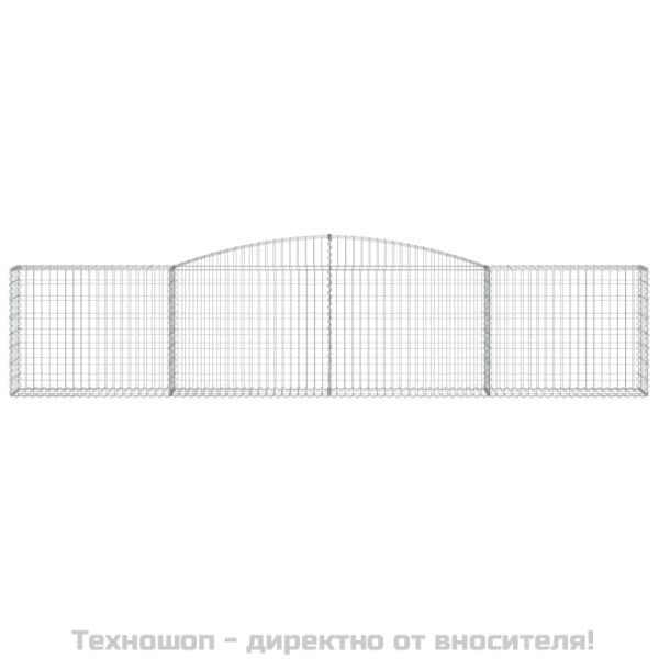 Габионни кошници арка 3 бр 400x30x80/100 см поцинковано желязо