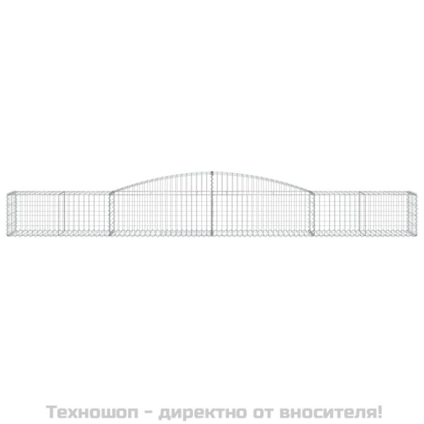 Габионни кошници арка 9 бр 400x50x40/60 см поцинковано желязо