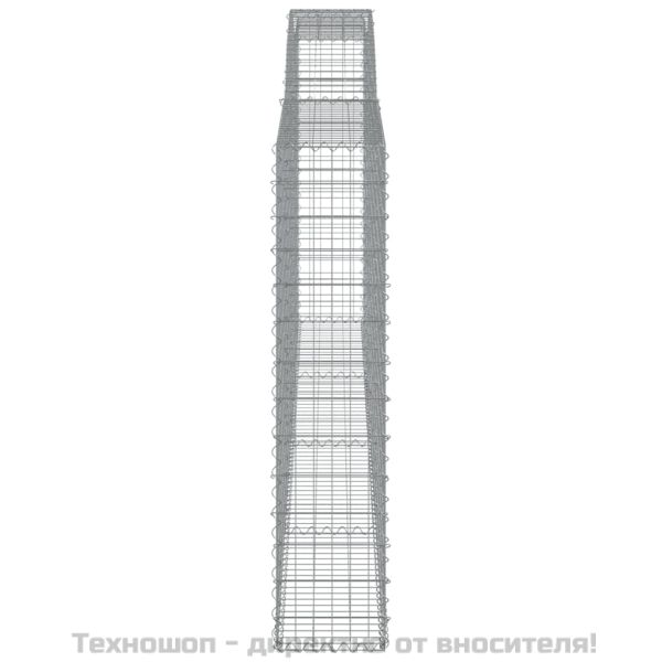 Габионни кошници арка 5 бр 400x30x140/160 см поцинковано желязо