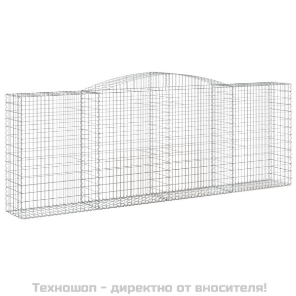 Габионни кошници арка 4 бр 400x50x140/160 см поцинковано желязо