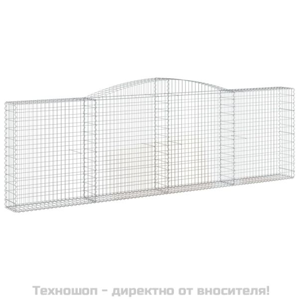 Габионни кошници арка 3 бр 400x30x120/140см поцинковано желязо