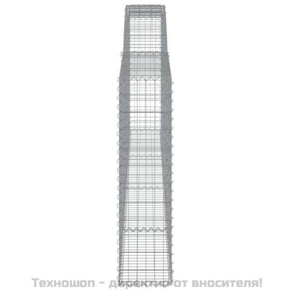 Габионни кошници арка 3 бр 400x30x120/140см поцинковано желязо