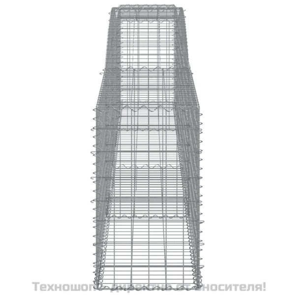 Габионни кошници арка 4 бр 400x50x80/100 см поцинковано желязо