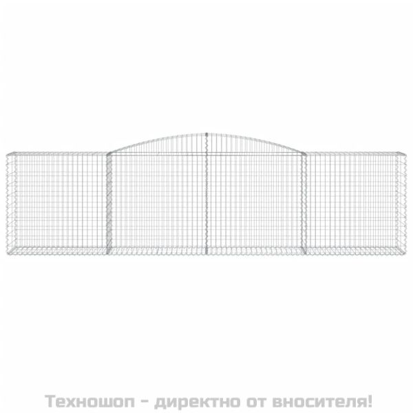 Габионни кошници арка 3 бр 400x50x100/120 см поцинковано желязо