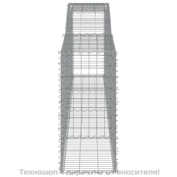Габионни кошници арка 3 бр 400x50x100/120 см поцинковано желязо