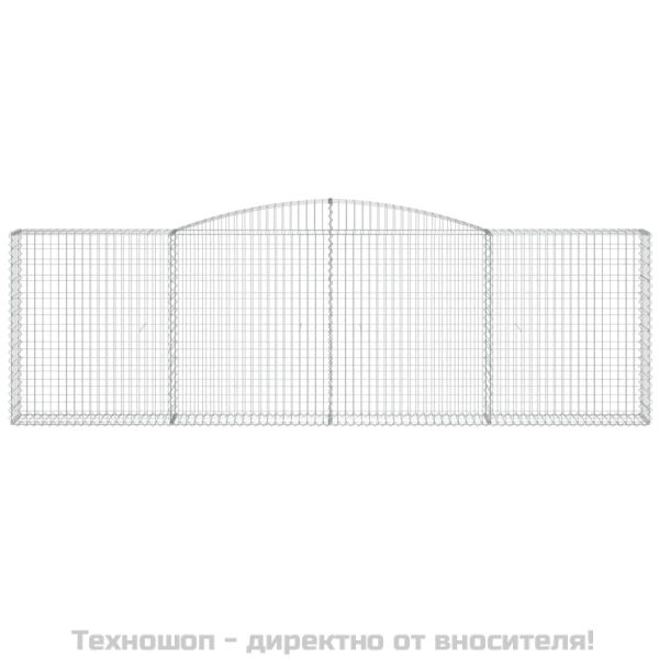 Габионни кошници арка 5 бр 400x30x120/140см поцинковано желязо